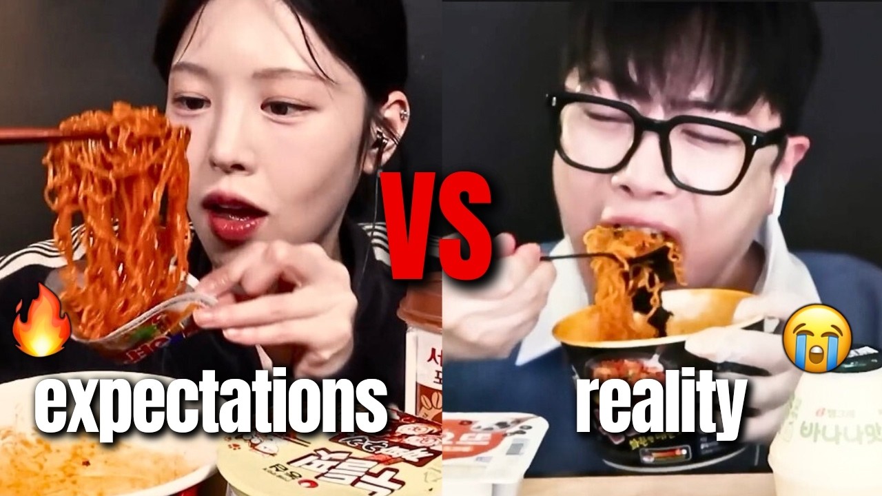 mukbangers EXPECTATIONS vs. REALITY