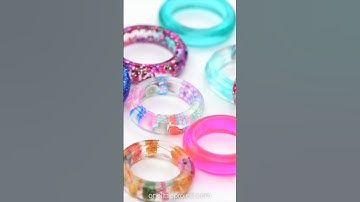 How to Make Resin Rings 💜💜💜