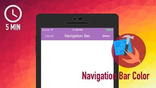 Xcode iOS Development with Swift Tutorial - Adding Color to a Navigation Bar screenshot 2