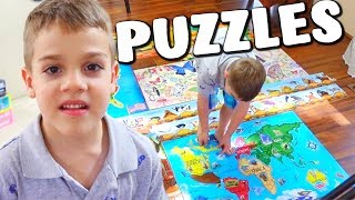 I Build 7 HUGE FLOOR PUZZLES - My Puzzle Collection