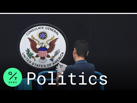 American Flag Lowered at U.S. Consulate in Chengdu, China