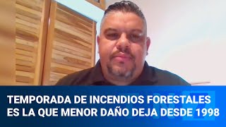 Temporada de incendios forestales es la que menor daño deja desde 1998