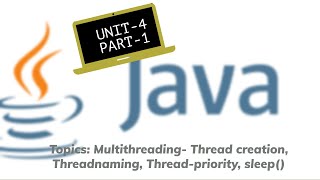 JAVA UNIT-4 | PART-1