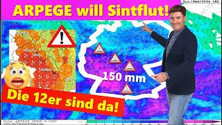 UPDATE: Sintflut beim 12er-Lauf? Unwetterwarnungen ausgedehnt! Morgen früh geht's los, bis 100 Liter