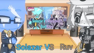 FNF React To GodRays but Ruv vs Solazar by RuvStyle