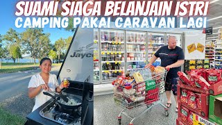 SUAMI SIAGA BELANJAIN ISTRI - CAMPING PAKAI CARAVAN LAGI