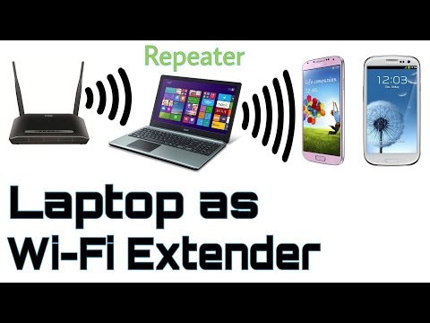 Turn your Laptop into a WiFi repeater! WiFi extender Hotspot