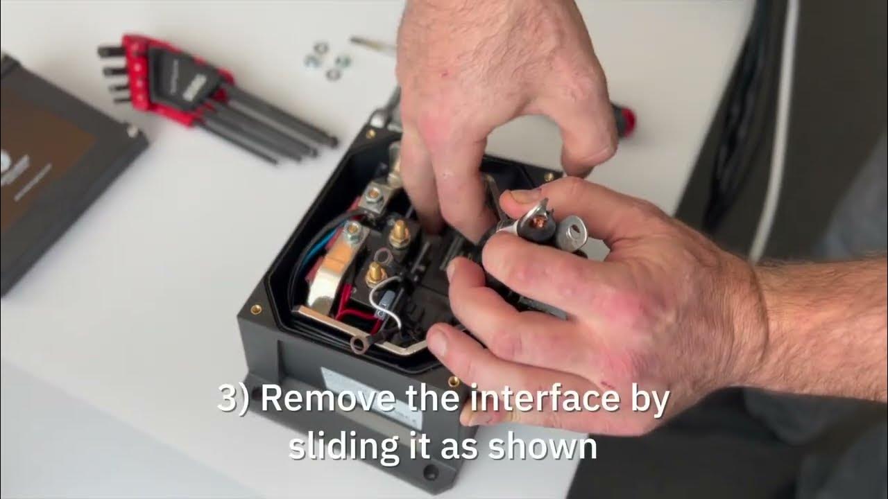 How to replace the electronic interface on Sleipner (SidePower) SX35