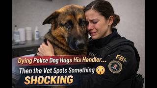 Dying Police Dog Hugs His Handler… Then the Vet Spots Something SHOCKING
