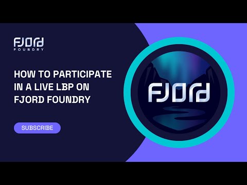 How to participate in a Liquidity Bootstrapping Pool event on Fjord