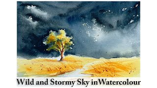 Painting a Wild and Stormy Sky in Watercolour | Easy Way to Create an Interesting Wash | Loose Style by Anastasia Mily - Watercolour Art 7,207 views 4 months ago 14 minutes, 39 seconds