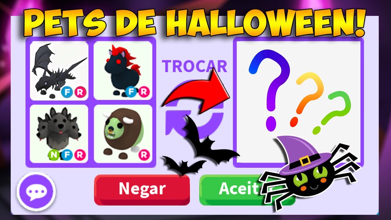 ♥ PETS REVERSOS 💖 do HALLOWEEN CHEGARAM no ADOPT ME - Roblox