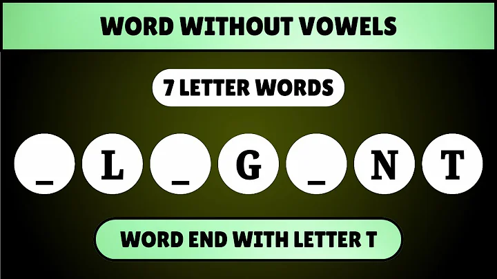 Guess the 7 Letter Word without Vowels: End with T | Word Challenge | Puzzle World Sunita