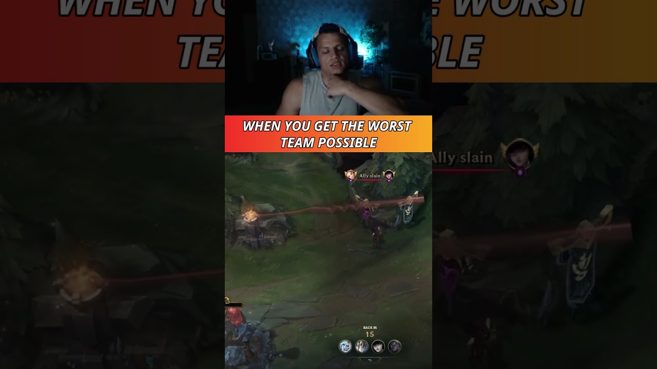 WHEN YOU GET THE WORST TEAM POSSIBLE #loltyler1  #twitch  #twitchclips