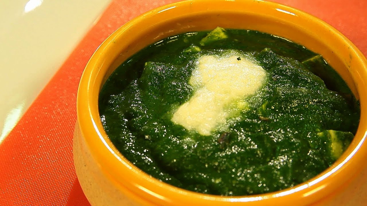 Palak Paneer - पालक पनीर - How To Cook Palak Paneer By Archana - Cottage Cheese in Spinach Gravy | India Food Network