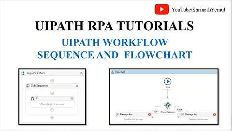 UiPath Sequence And Flowchart Workflow Type | Workflows in UiPath | UiPath RPA