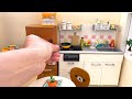 What I eat in a day in my Re-ment mini kitchen - vlog - ASMR