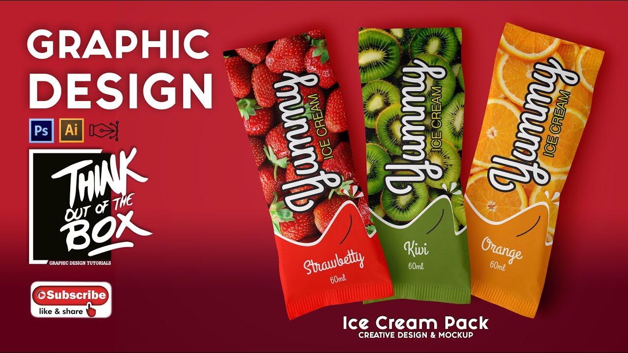 Download Illustrator tutorial Ice Cream Pack Design & Mockup - YouTube