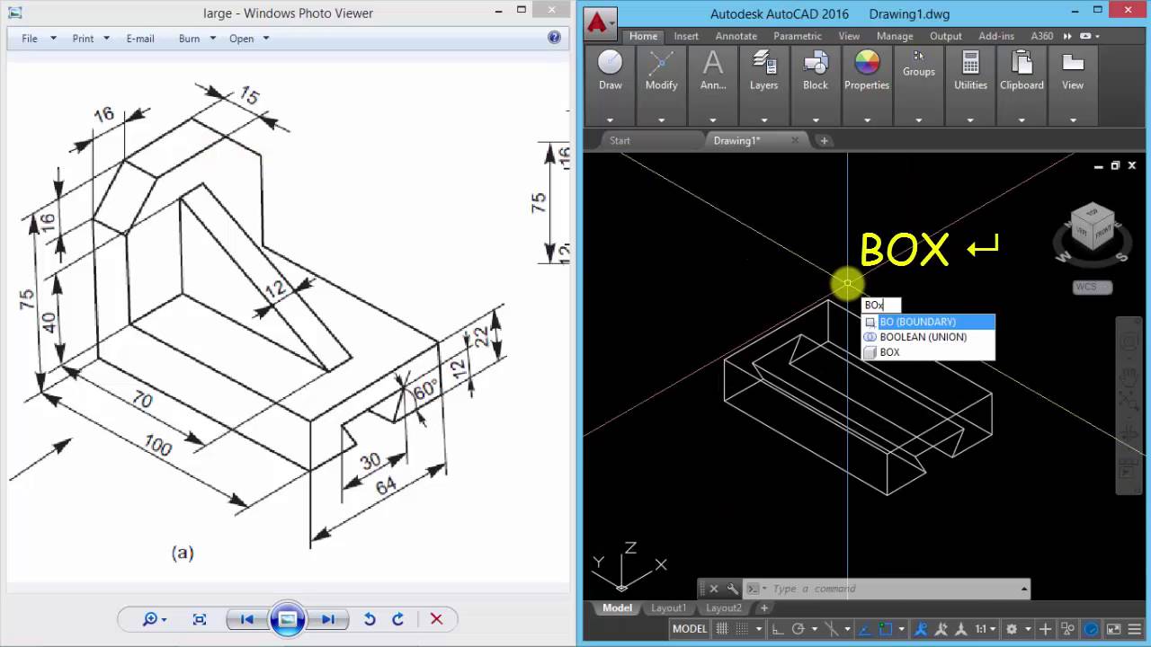 Autocad Latihan 3 Dimensi  No 1 YouTube