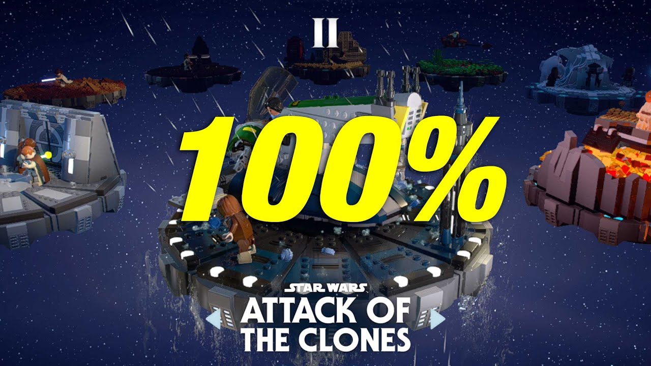 LEGO Star Wars The Skywalker Saga - Ep2: Attack of the Clones 100% - YouTube