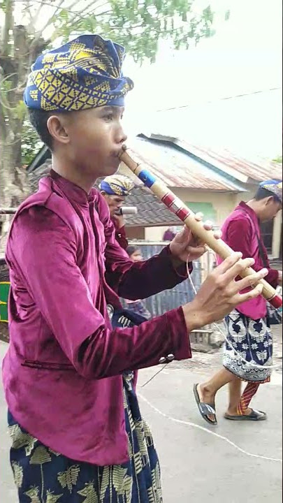 Indonesian Native Flute in Gendang Belek Traditional music from Lombok Island #shorts #music #time