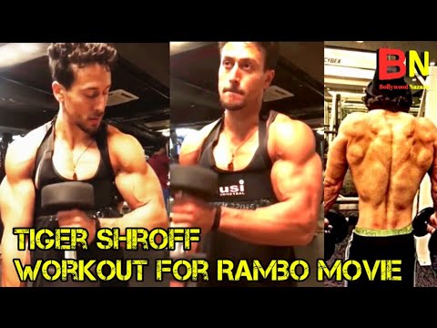 Tiger shroff Gym workout for Rambo movie | tiger shroff bodybuilding video | bollywood nazara Tiger shroff Gym workout for Rambo movie | tiger shroff bodybuilding video | bollywood nazara