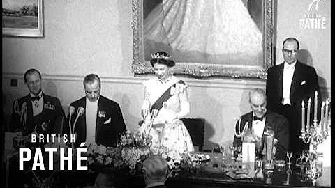 Royal Family At RAF Anniversary (1958)