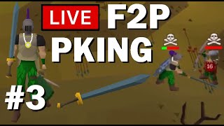 3 Fights, 3 Kills - Ep. 3 - Live Commentary - OSRS F2P Pking