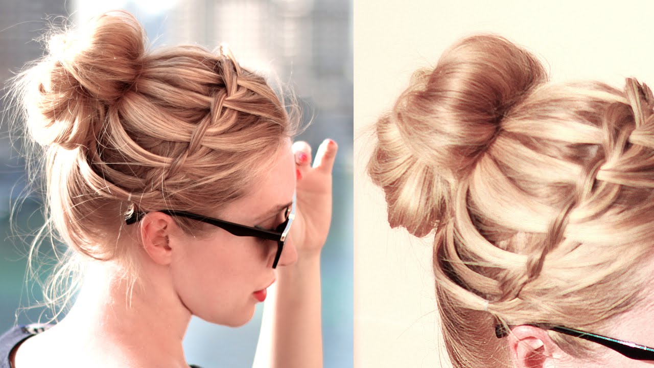 coiffure tresse et chignon