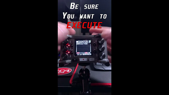 How to FORMAT the SD CARD on the Zoom F6 (Zoom F6 Part 37) #Shorts