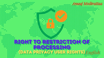 Right to Restriction of Processing, English Edition