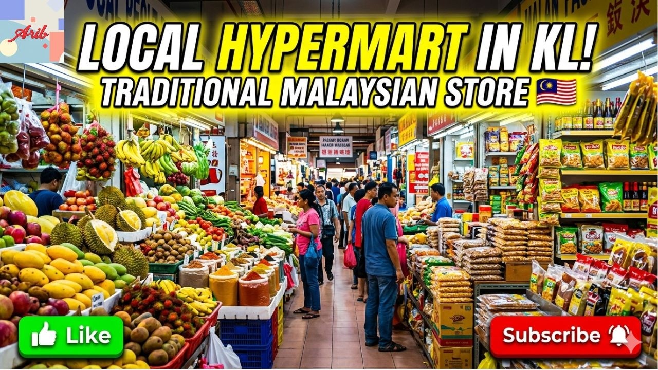 Local Hyper Mart in KL?! Experience Traditional Store in Malaysia | Pesar Besar