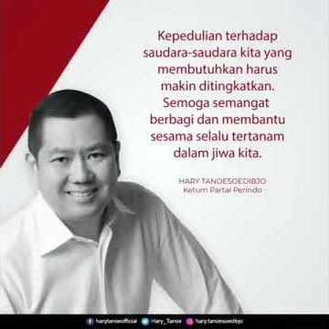 Hary Tanoe : Semangat Berbagi dan Membantu Sesama Harus Tertanam dalam Jiwa Kita