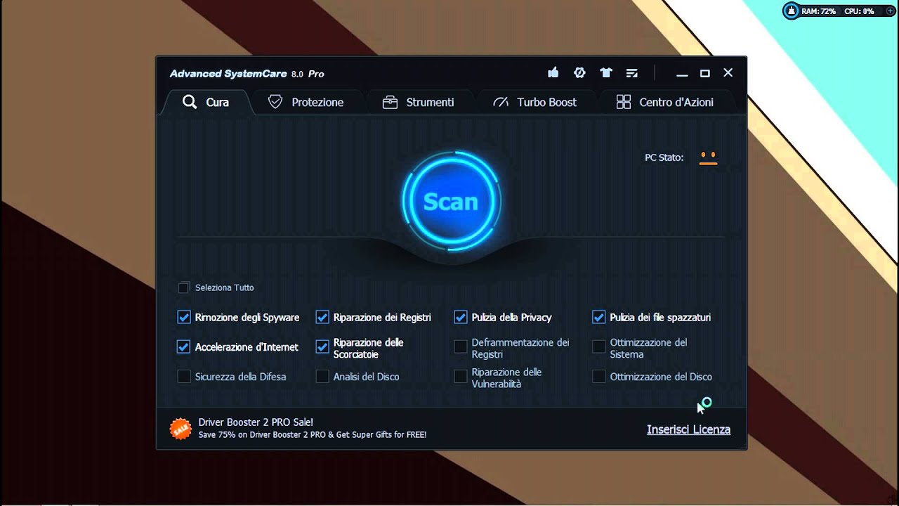 advanced systemcare 8 pro serial key 2015