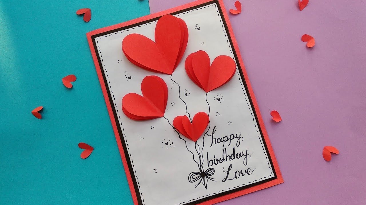 DIY - Happy birthday card for boyfriend | Handmade birthday card idea ...