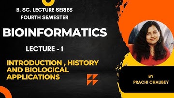 Lecture -1||Introduction to Bioinformatics|| B. Sc. lecture series|| #pgt #bsc #msc
