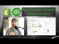 How to enter shopify sales into quickbooks online