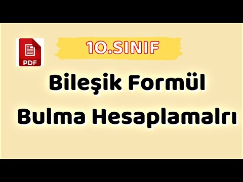 MOL KAVRAMI HESAPLAMALARI - FORMÜL BULMA - 10.SINIF KİMYA