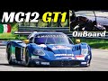 Maserati mc12 gt1  onboard at monza circuit by jmb classic  6litre v12 na engine sound