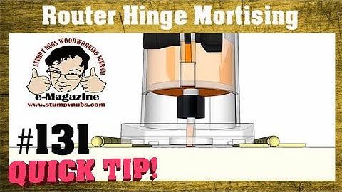 How to NOT screw up a hinge mortise with a router.