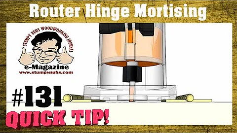 How to NOT screw up a hinge mortise with a router.