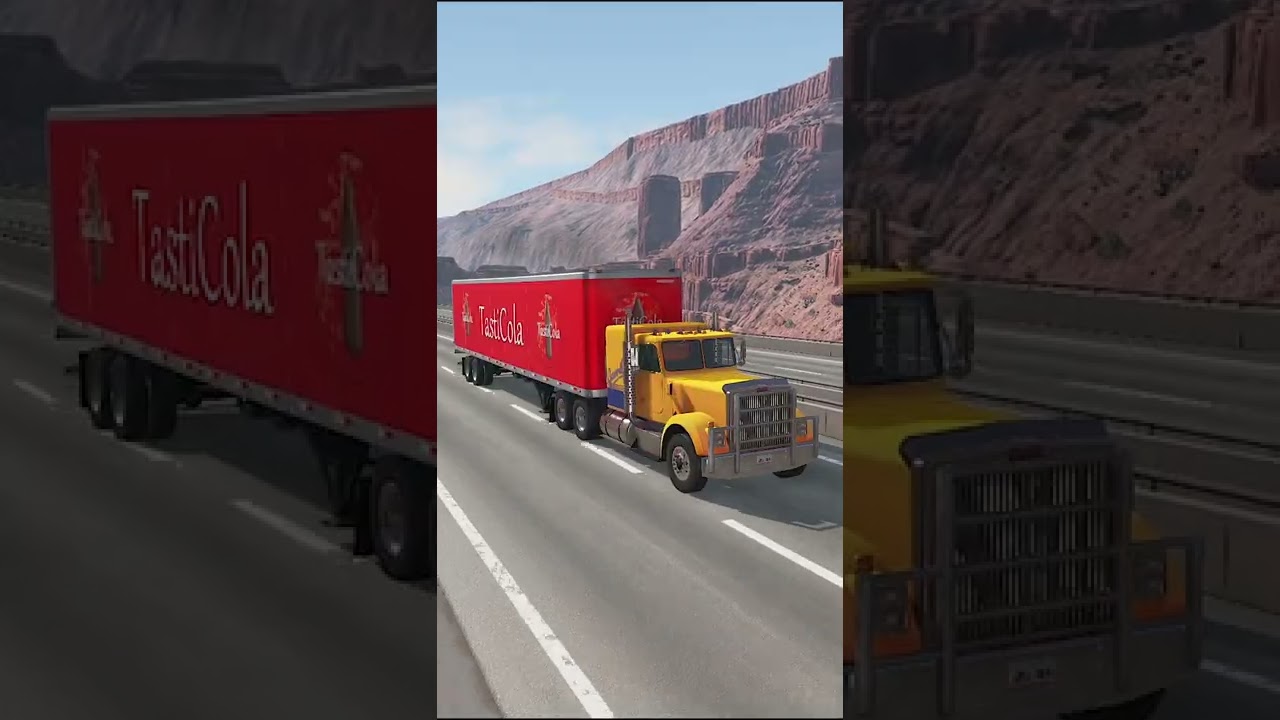 Cars vs double chain #2 -  BeamNG Drive 