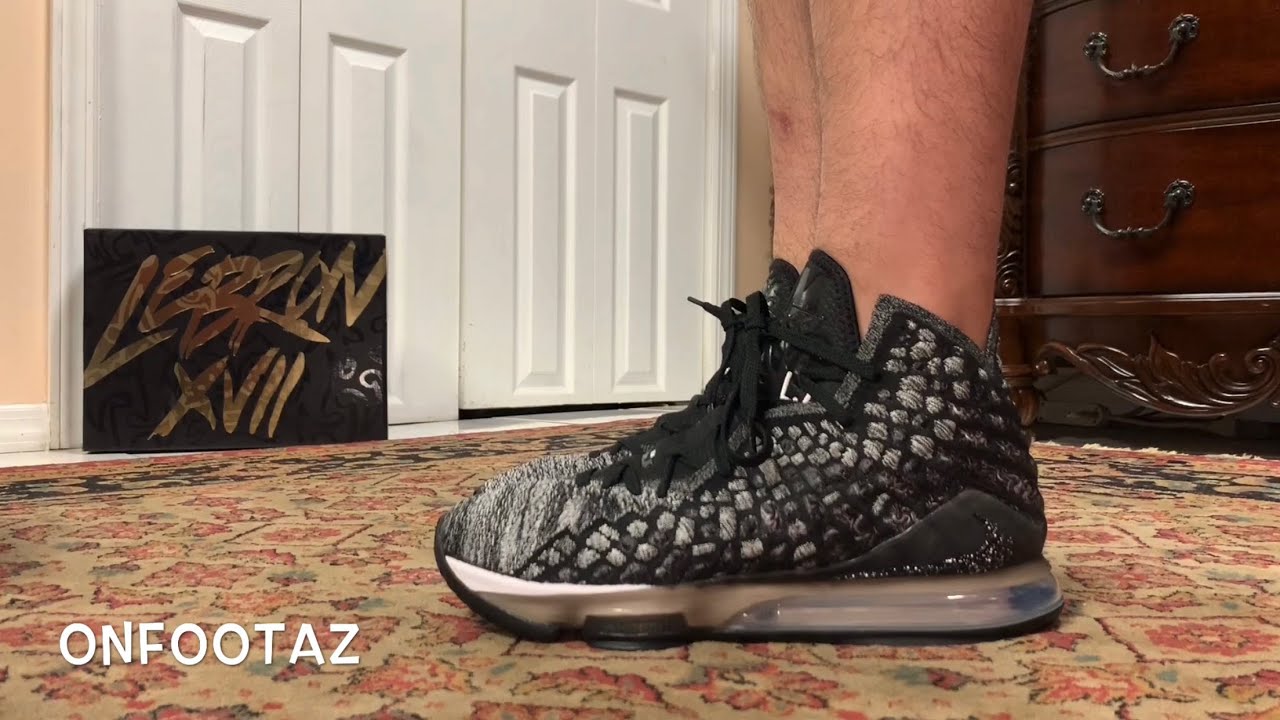 lebron 17 oreo on feet