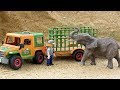 Распаковка игрушек Грузовик и Слон