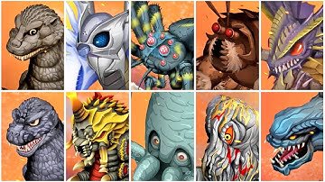 2. Kaiju Comparison - Godzilla Defense Force #DG5l1lgaine