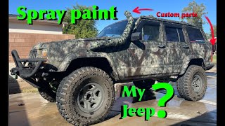 Spray paint camo jeep ?