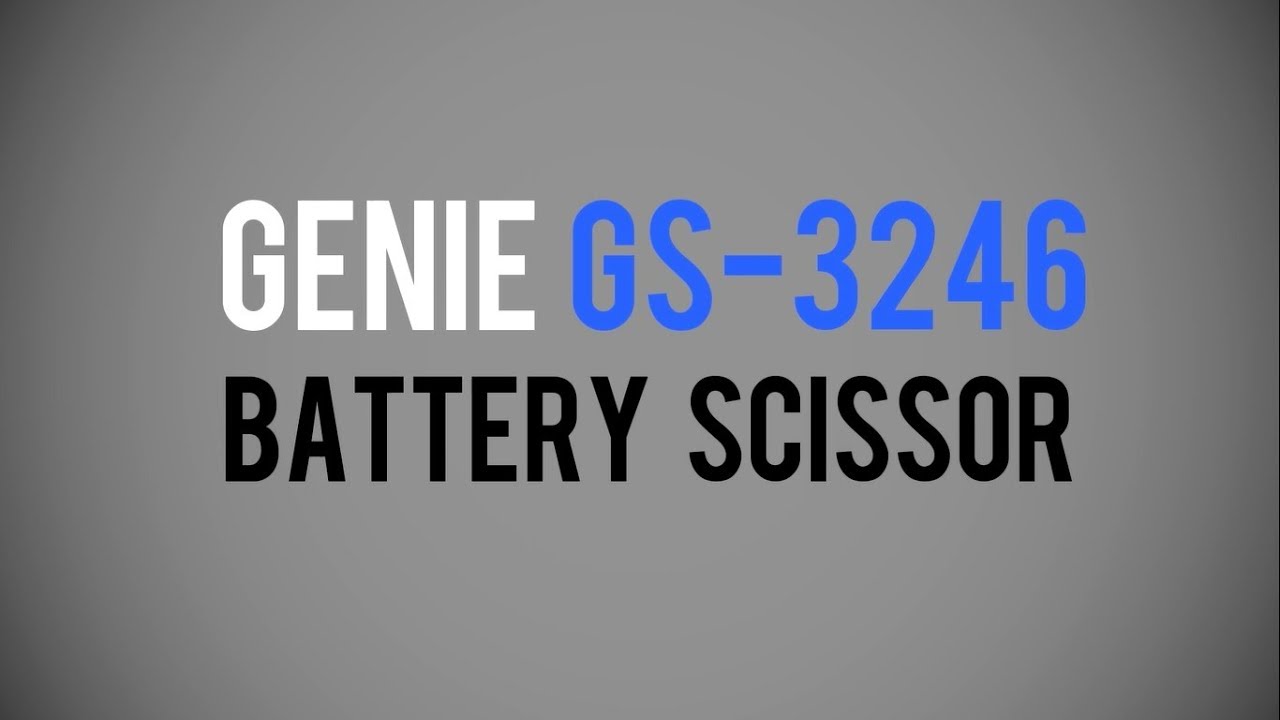 Genie 3246 Scissor Lift - YouTube