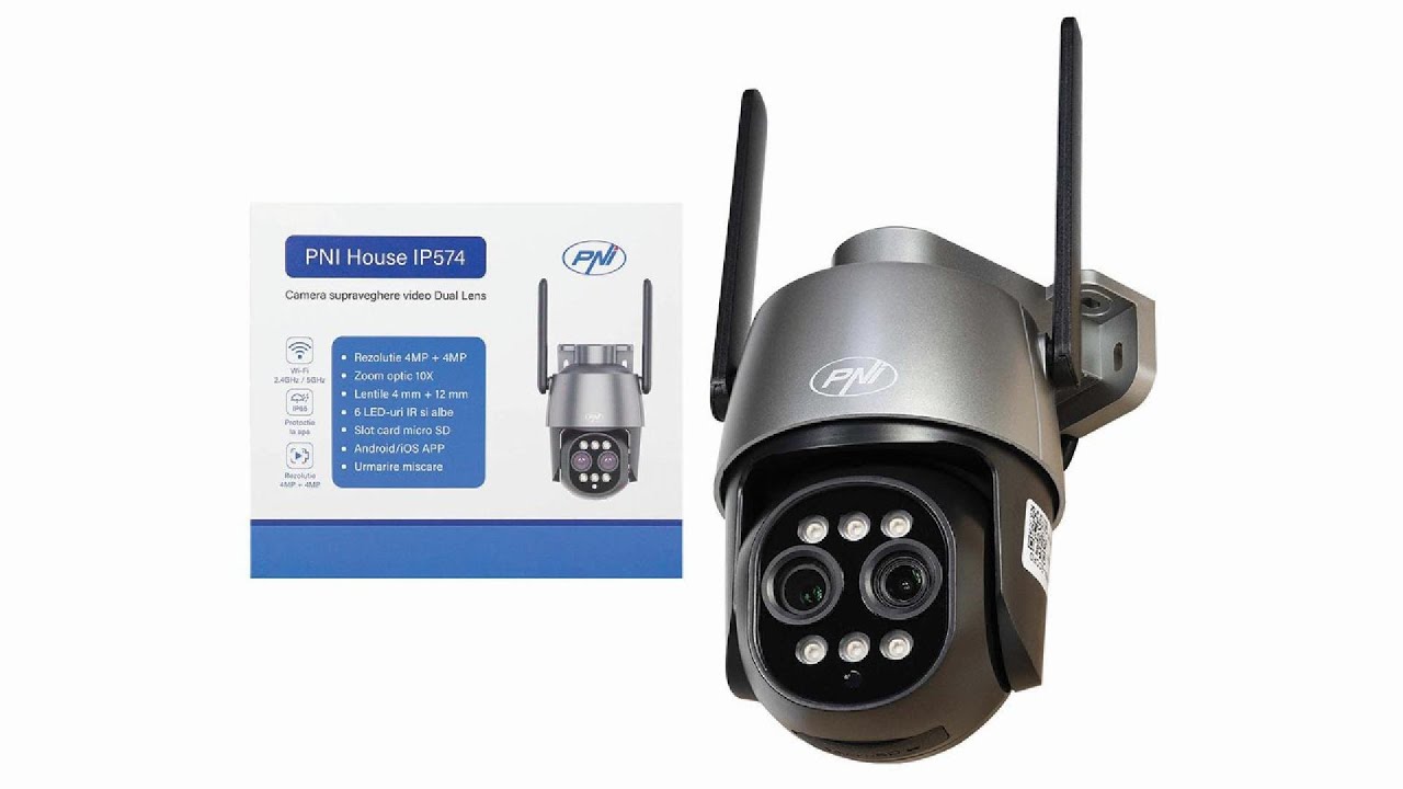 Renk 8MP 4K IP kamera açık WiFi PTZ üç Lens çift ekranlar 10X optik