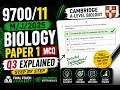 9700/11/M/J/2025 Biology Paper 1 | Q3 Explained Step by Step (MCQ)