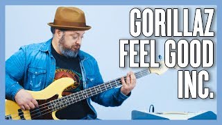 Gorillaz Feel Good Inc Guitar And Bass Lesson Tutorial Youtube